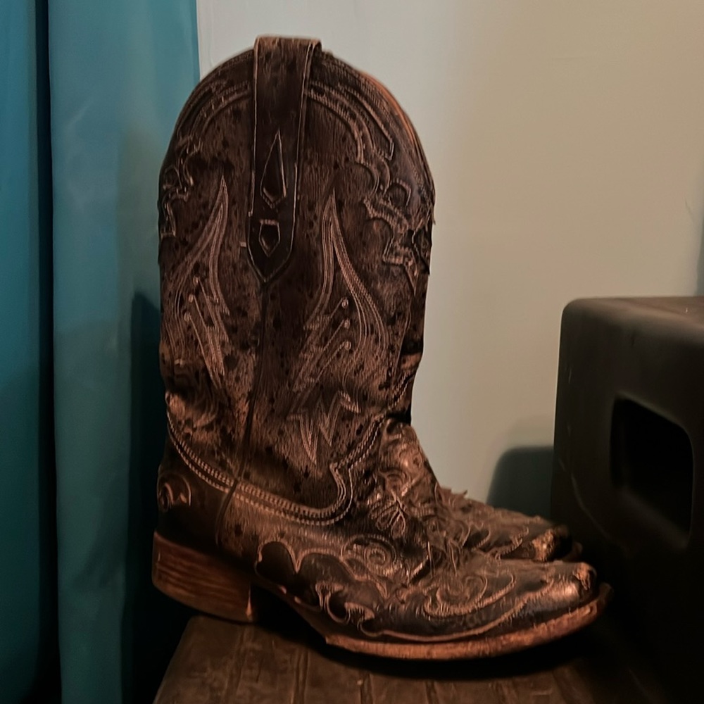Black corral boots